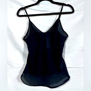 Synergy Y2K Sheer tank Top XS/S Navy